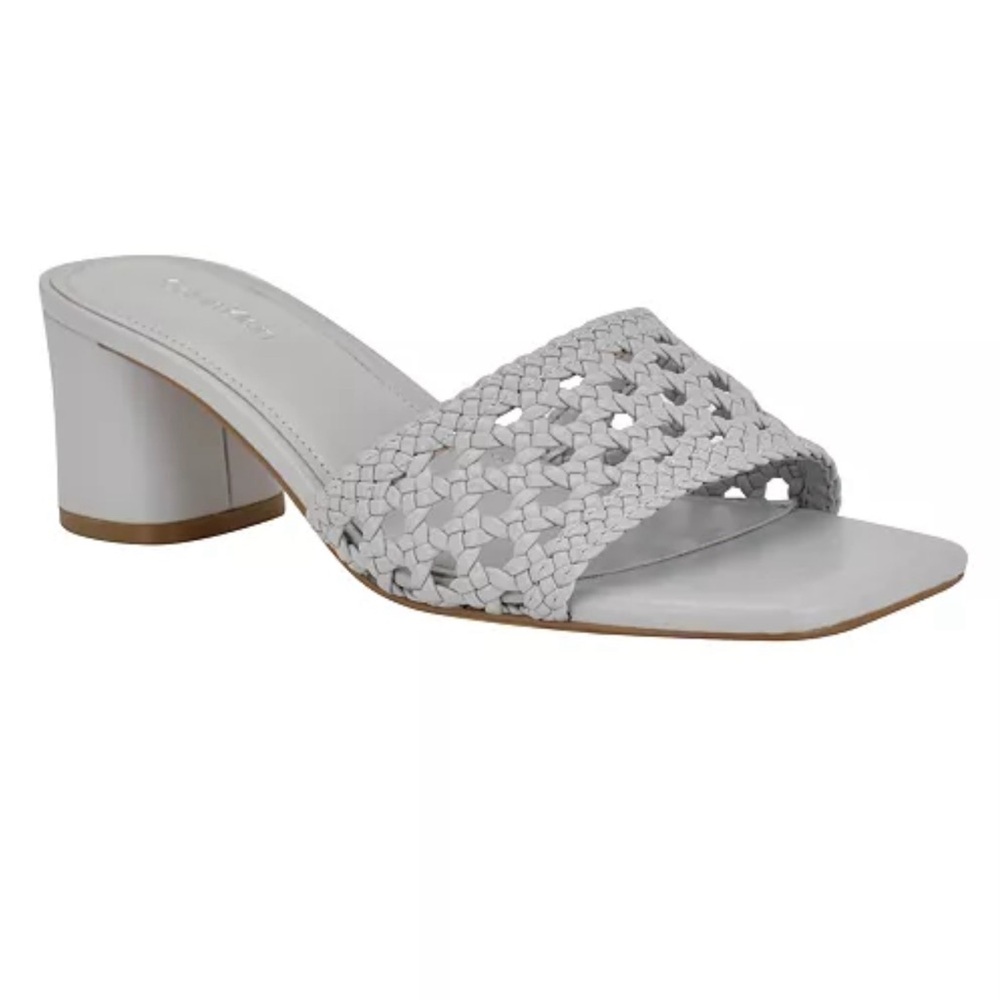 Calvin Klein Light Blue Brianny Woven Slip-On Sandals